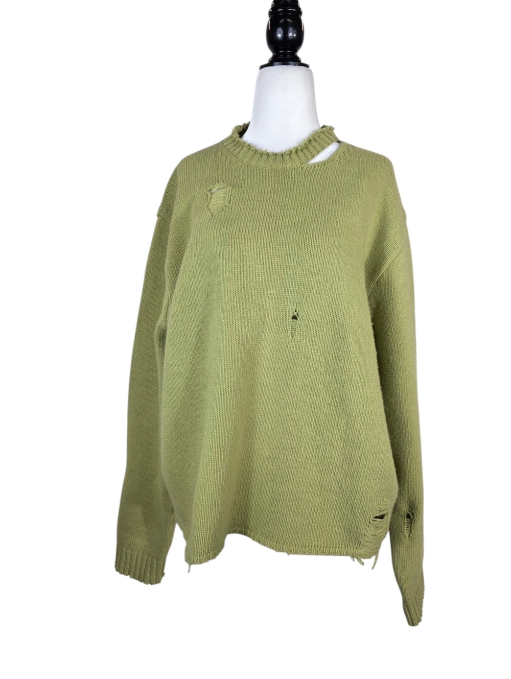 The Open Product wool Unisex Relaxed fit Crewneck  Distressed  Pull over/Sweater